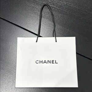 Chanel Classic White Shopping Gift Display Bag